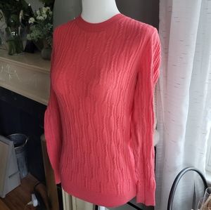 Coral Cashmere Sweater